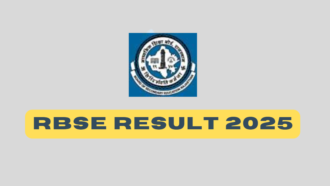RBSE Result 2025 10th & 12th result details snapshot